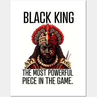 Black King The Most Powerful Piece in the Game Posters and Art